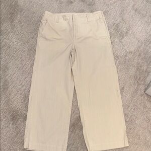 LOFT Cream Chinos Classic Cropped Design